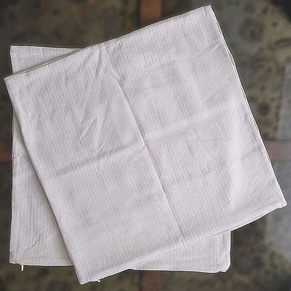 IKEA Knipparv woven striped square pillow cases - Picture 2 of 10